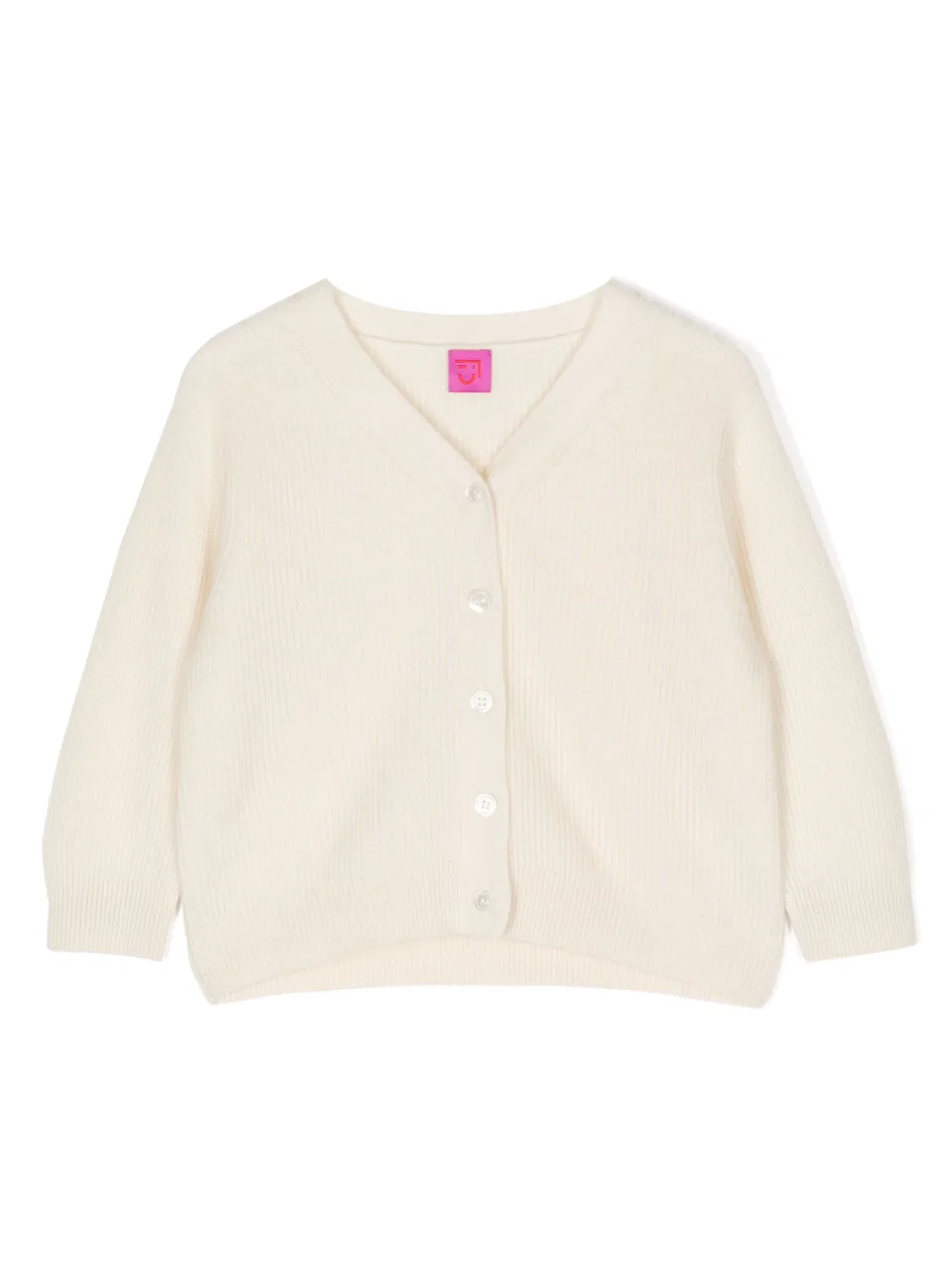 Кардиган с V-образным вырезом из кашемира Cashmere In Love, белый