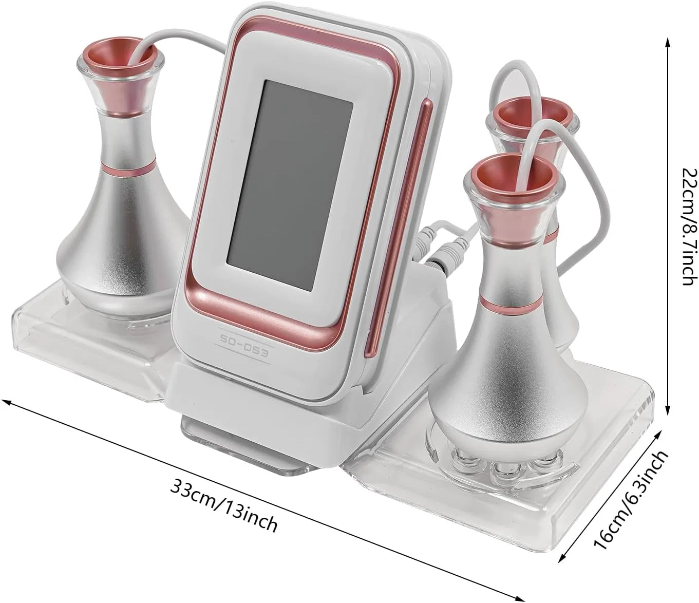 80K Cellulite Massager 3-in-1 Slimming Machine, SanBouSi, RF and Cavitation, White — фото 2