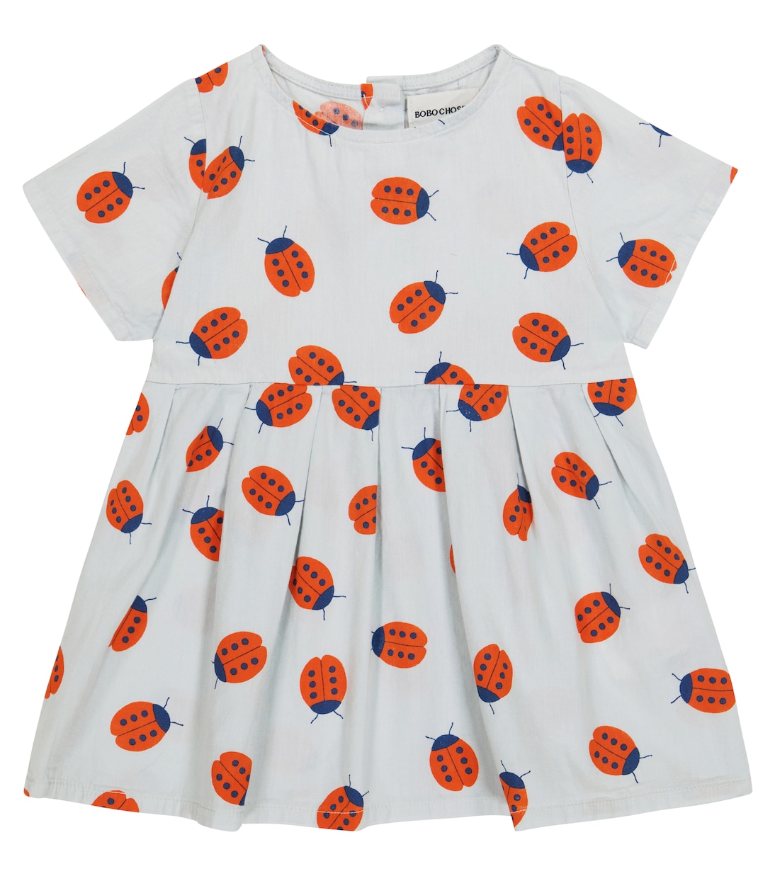 

Детское хлопковое платье с принтом Bobo Choses, Light Grey