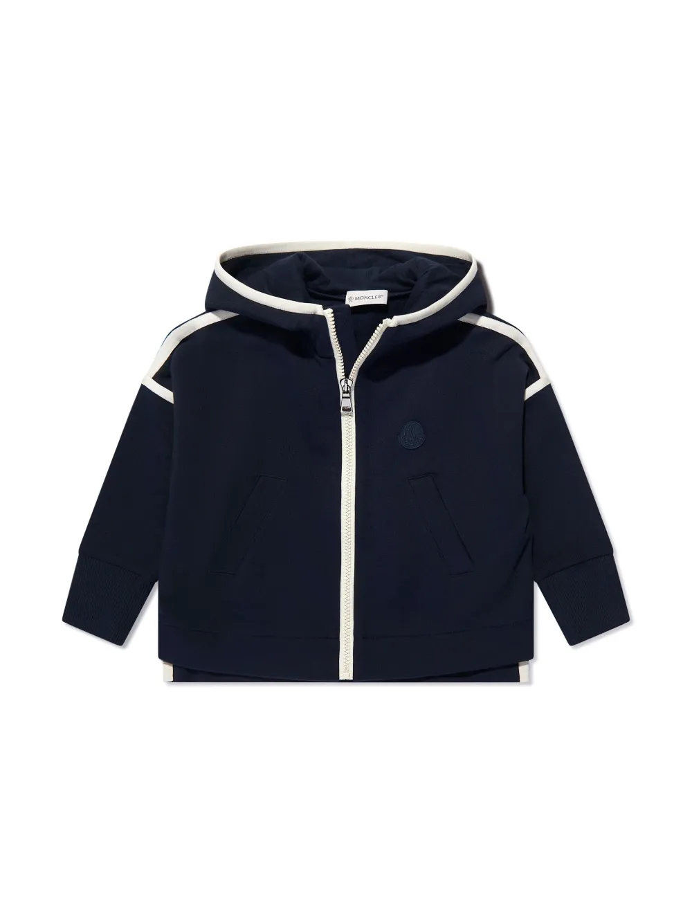 Спортивный костюм с логотипом Moncler Enfant, синий — фото 3