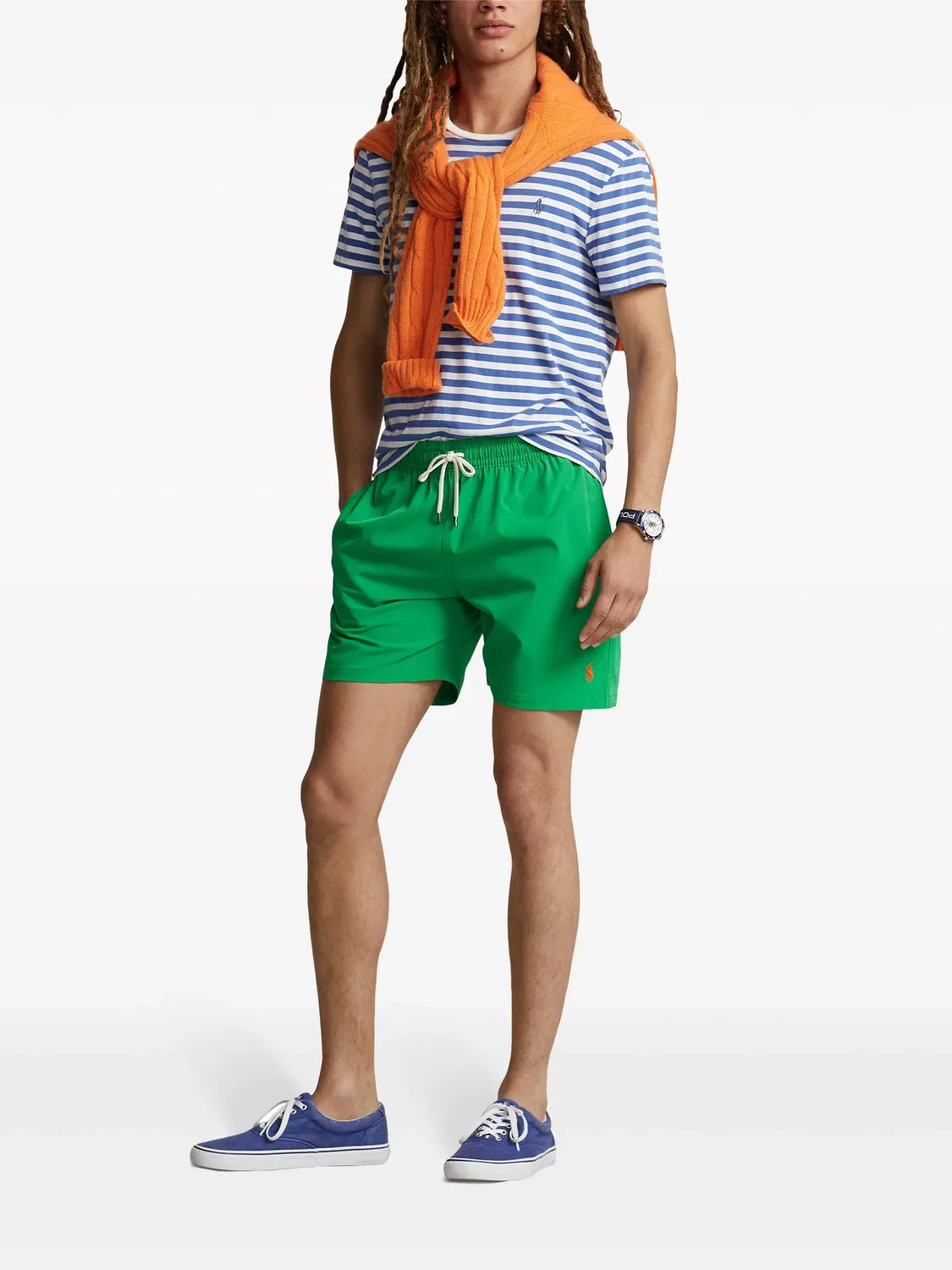 Плавки-шорты с вышивкой Polo Pony Polo Ralph Lauren, зеленый — фото 2