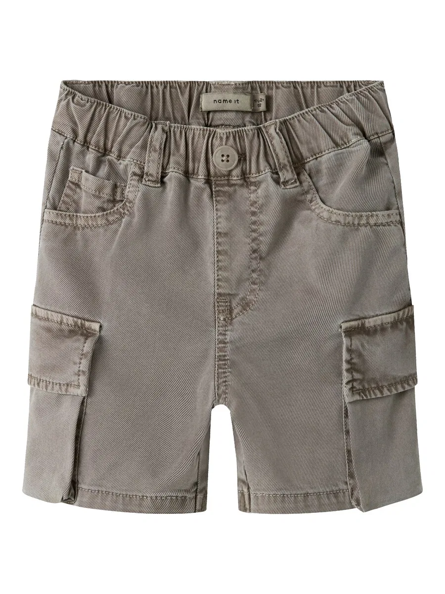 Джинсовые шорты NAME IT Regular Jeans 'NMMBEN B CARGO MK SHORTS 7805-PO NO' в серо-пятнистом цвете