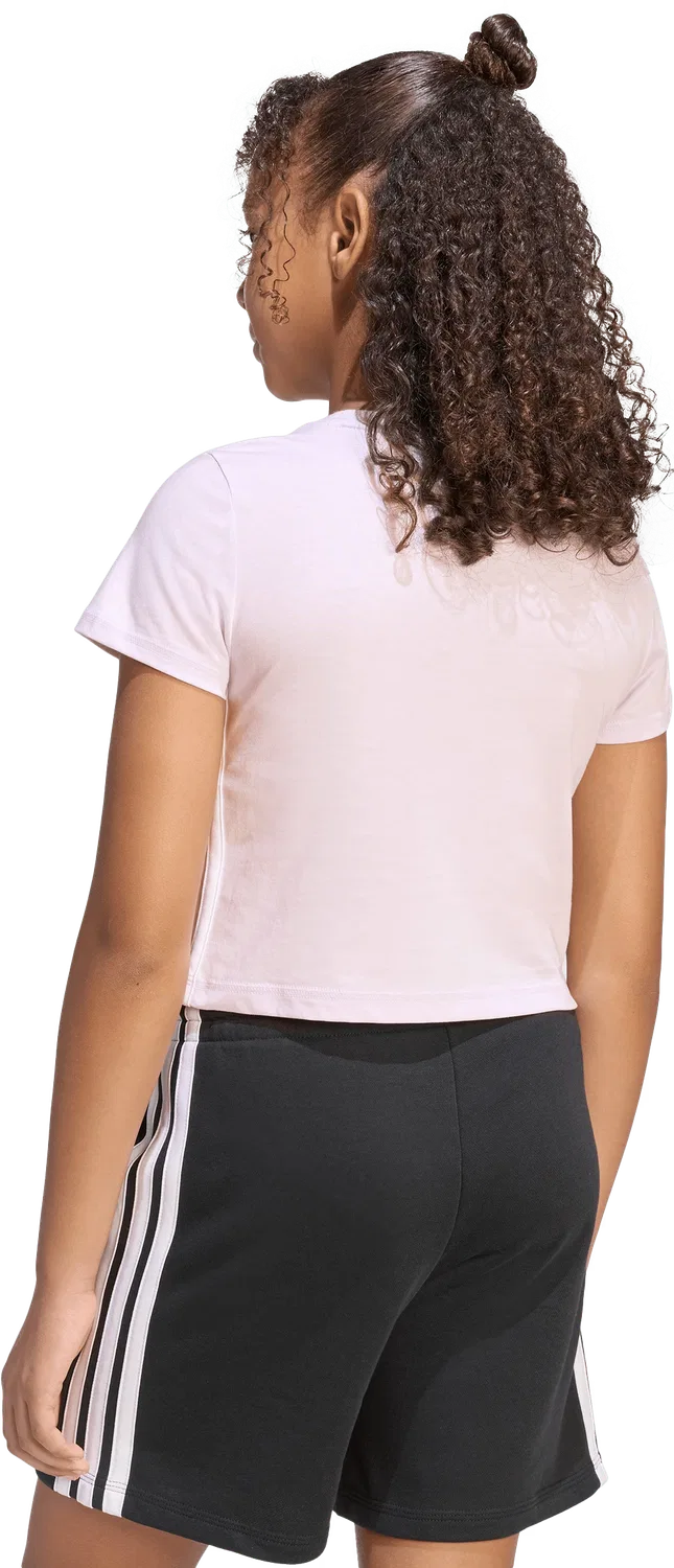 Детская футболка с коротким рукавом Adidas, цвет Rose Gold — фото 2