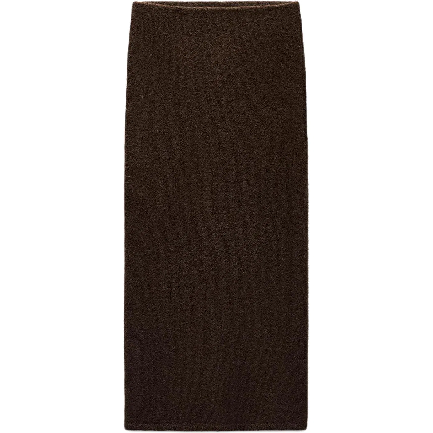ZARA Женская трикотажная длинная юбка Dark Khaki