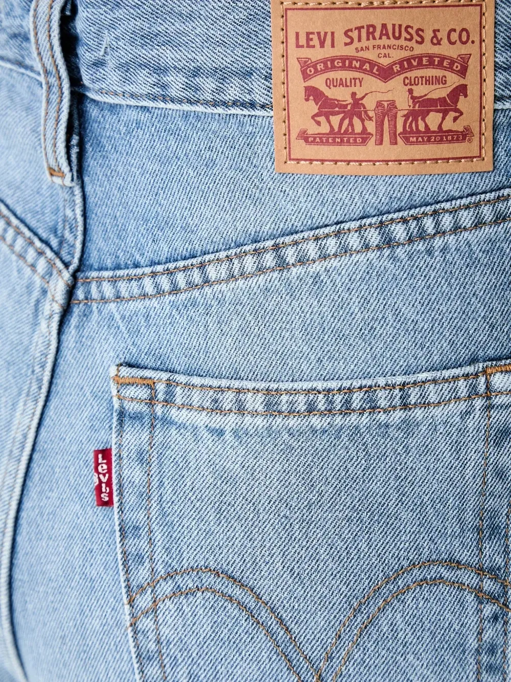 Джинсы прямого кроя с нашивкой-логотипом Levi'S, синий — фото 4