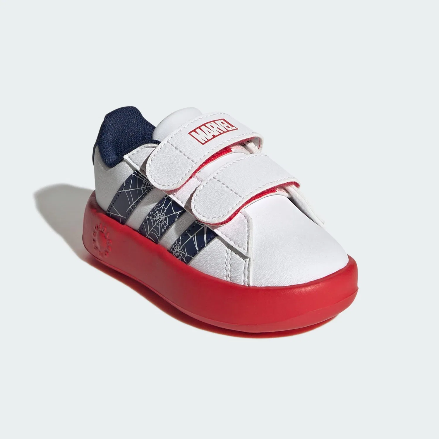 Детские кроссовки с принтом Spider-Man Grand Court Adidas, Weiss Dunkelblau Rot — фото 4