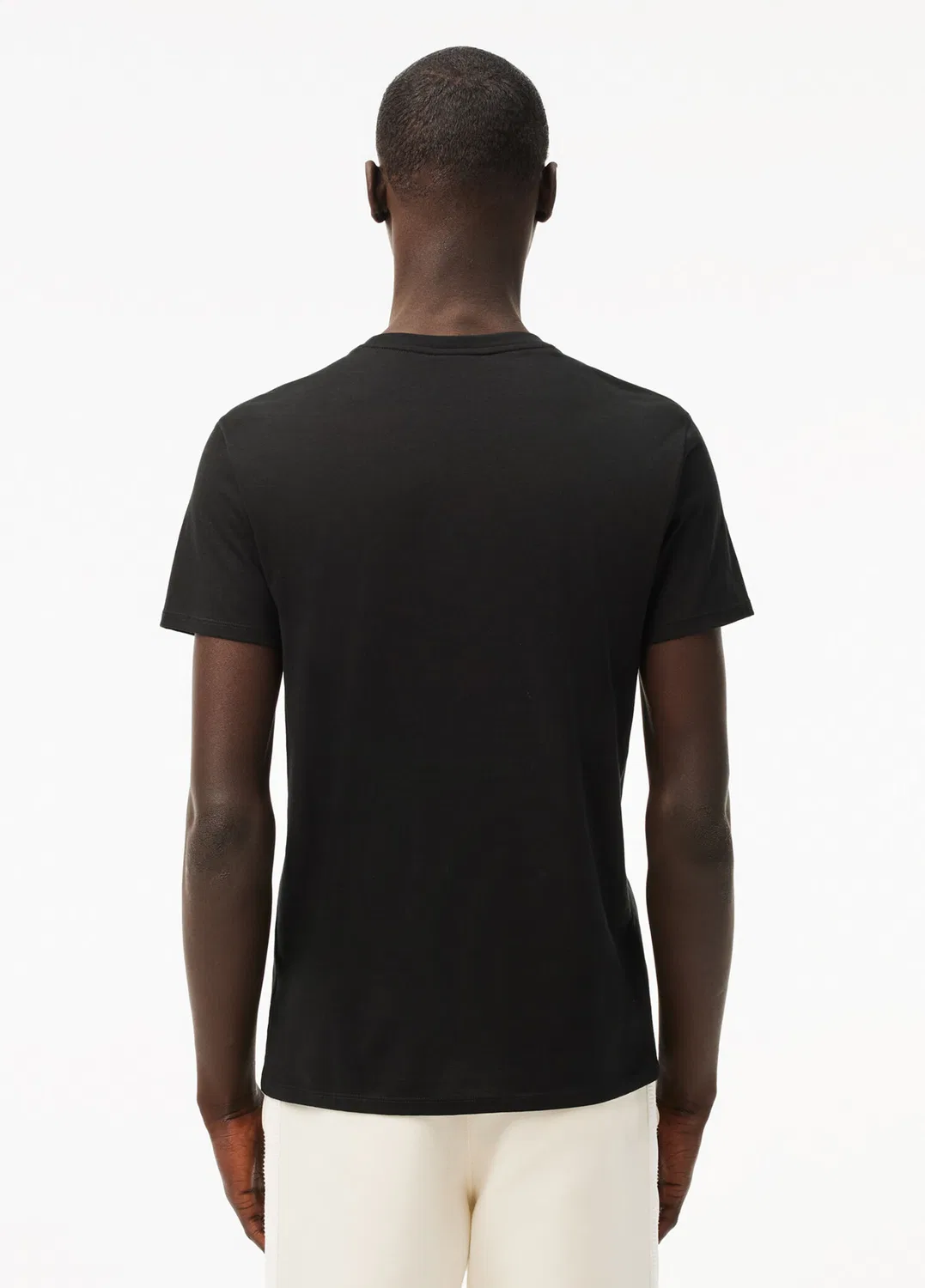 Футболка Lacoste, хлопок, черный — фото 4