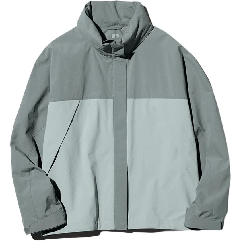 Женская куртка с воротником-стойкой UNIQLO, Sky Gray