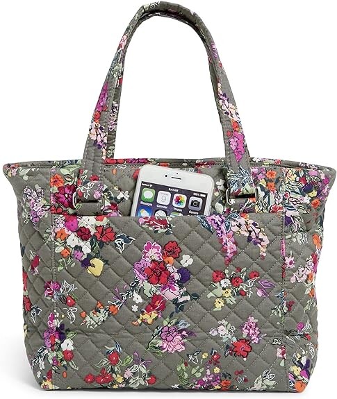 

Хлопковая сумка через плечо Vera Bradley с несколькими ремешками, цветочный рисунок