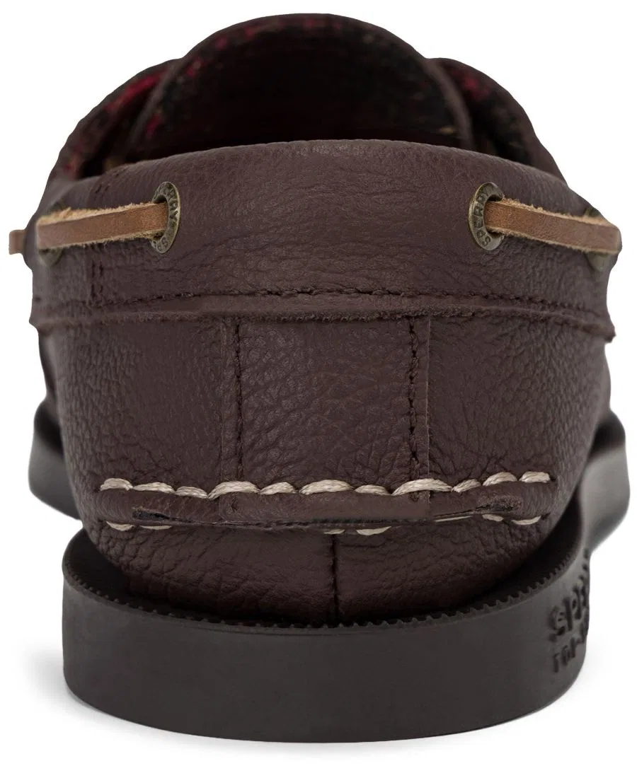 Туфли лоферы из нубука с шнуровкой, модель Authentic Original Leather Boat Shoe Sperry, Cappuccino — фото 3