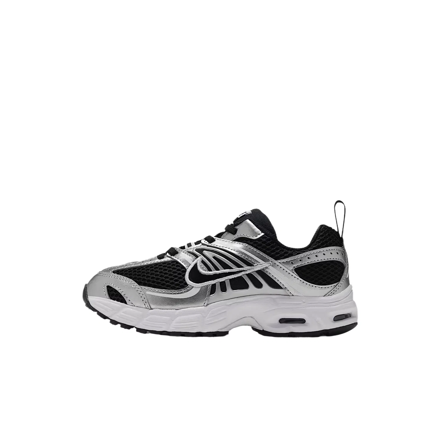 Детские кроссовки для бега с амортизацией Air Max Moto 2K Nike, Black/Metallic Silver/White