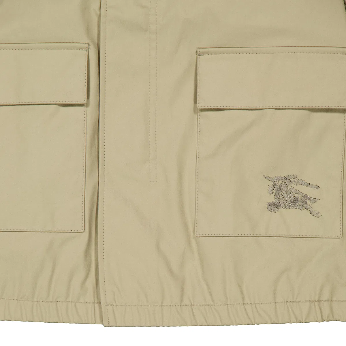 Детское пальто-парка из габардина с капюшоном Kids Gabardine Lightweight Hooded Parka Burberry, Hunter — фото 2