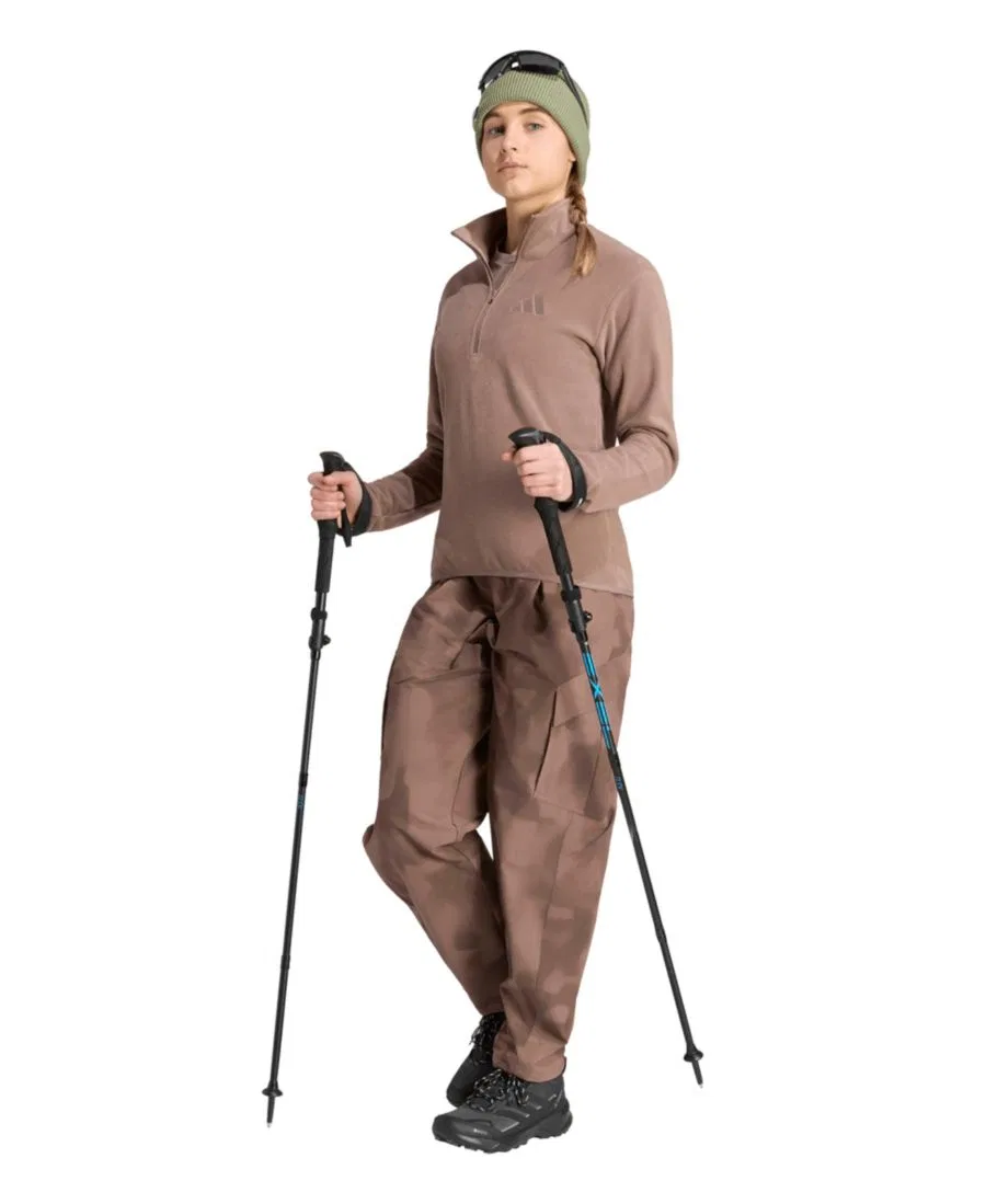 Флисовая куртка с полузастежкой-молнией Terrex Multi Essentials adidas, Trace Brown — фото 2