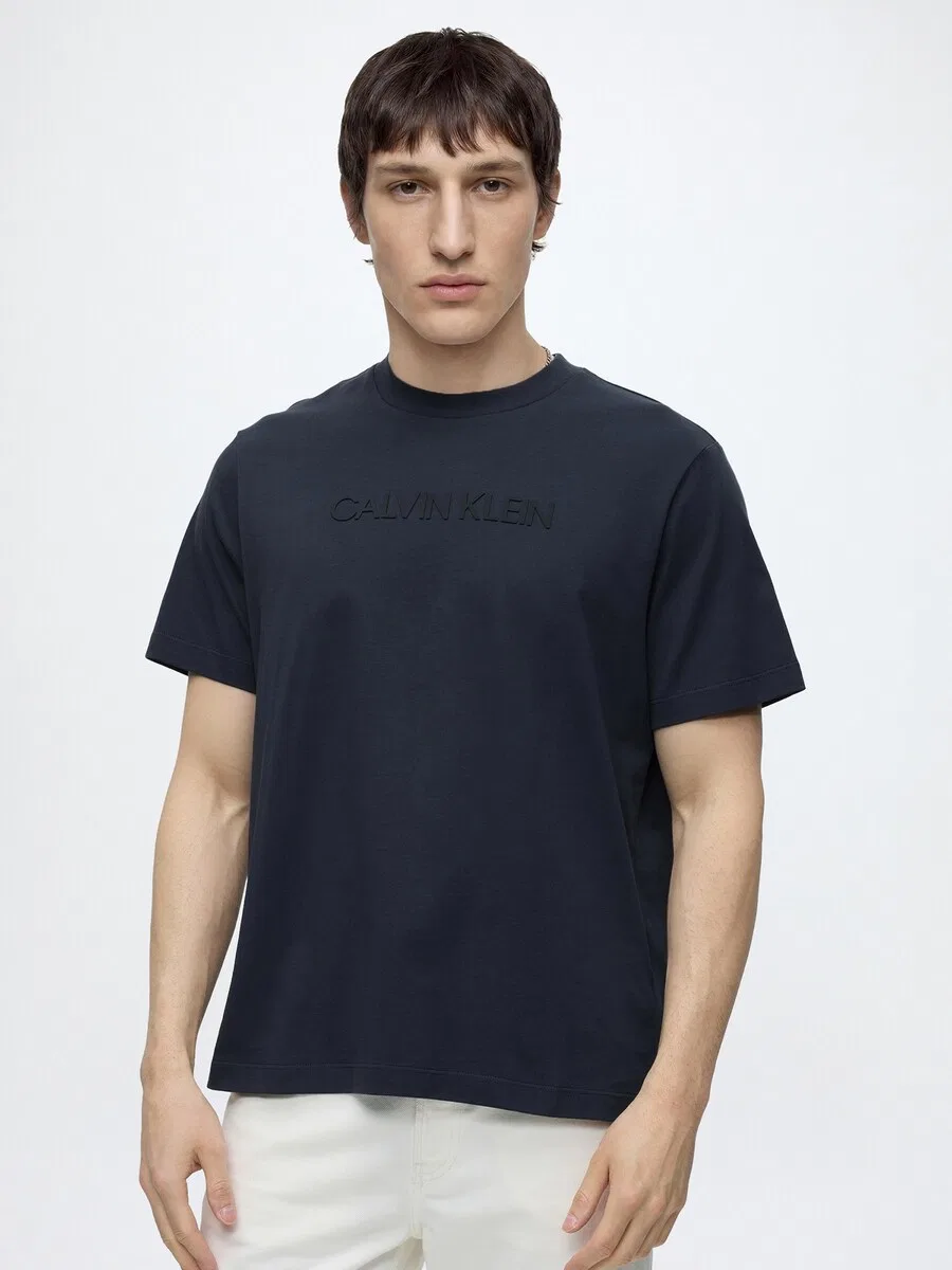 Футболка Calvin Klein 20S цвета морской волны — фото 2