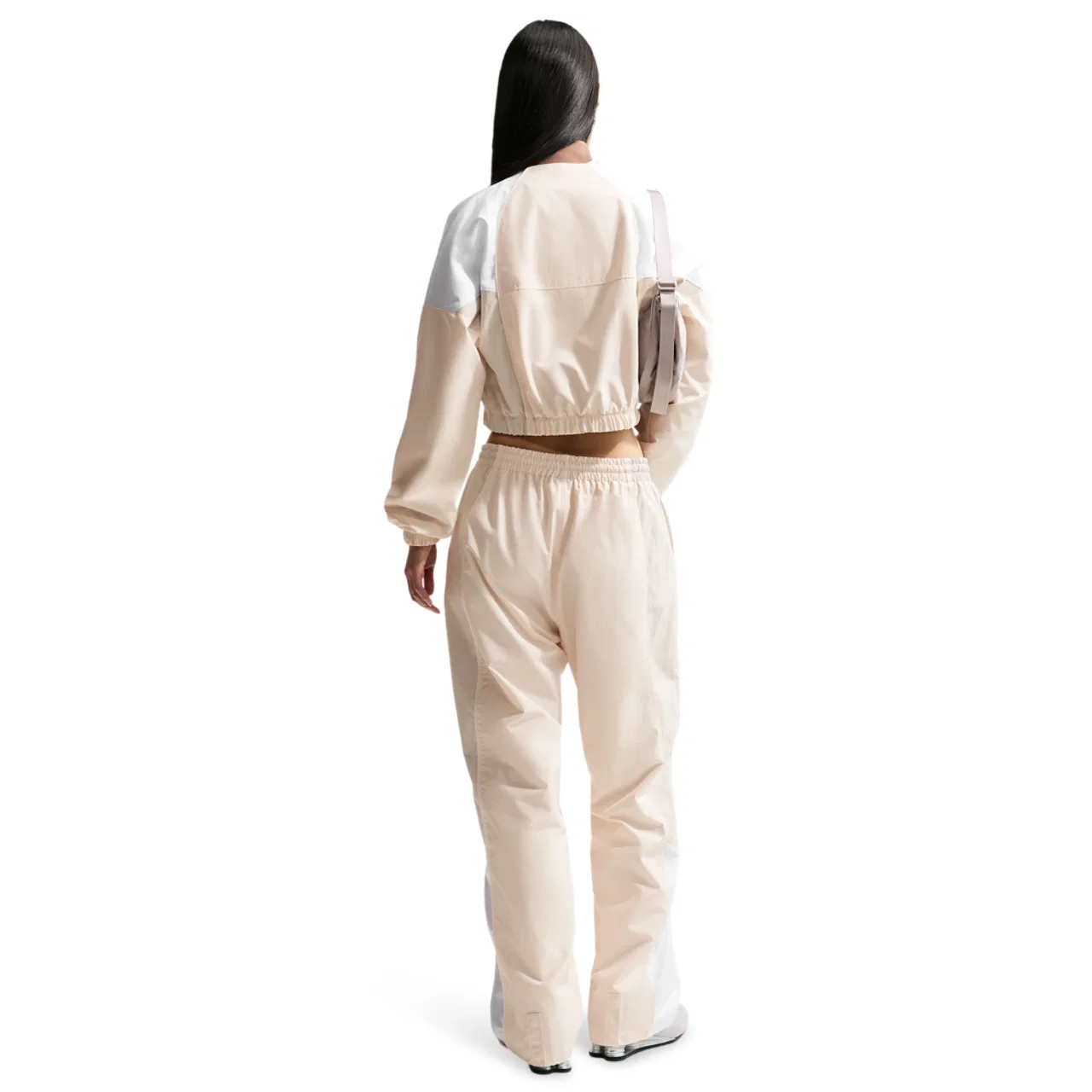 Женская куртка Shrunken Track Jacket Mod Nike, цвет White/Chalk/Light Bone — фото 4