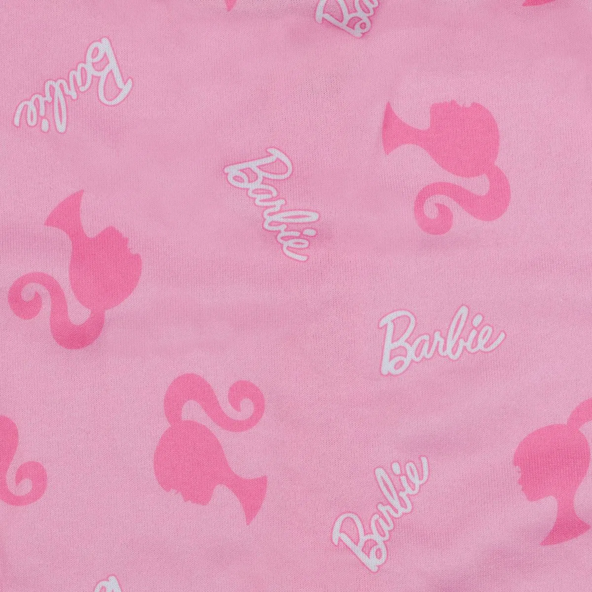 Детская худи с принтом Seven Times Six Barbie Hoodie Girls' Logo Design Full-Zip Hooded Sweatshirt, Pink — фото 3