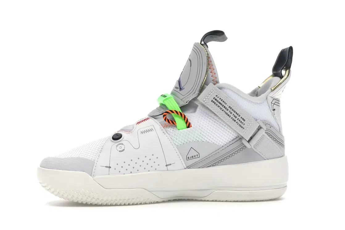 Детские кроссовки для баскетбола Jordan XXXIII Jordan, Vast Grey/Blue Void-White-Sail — фото 3