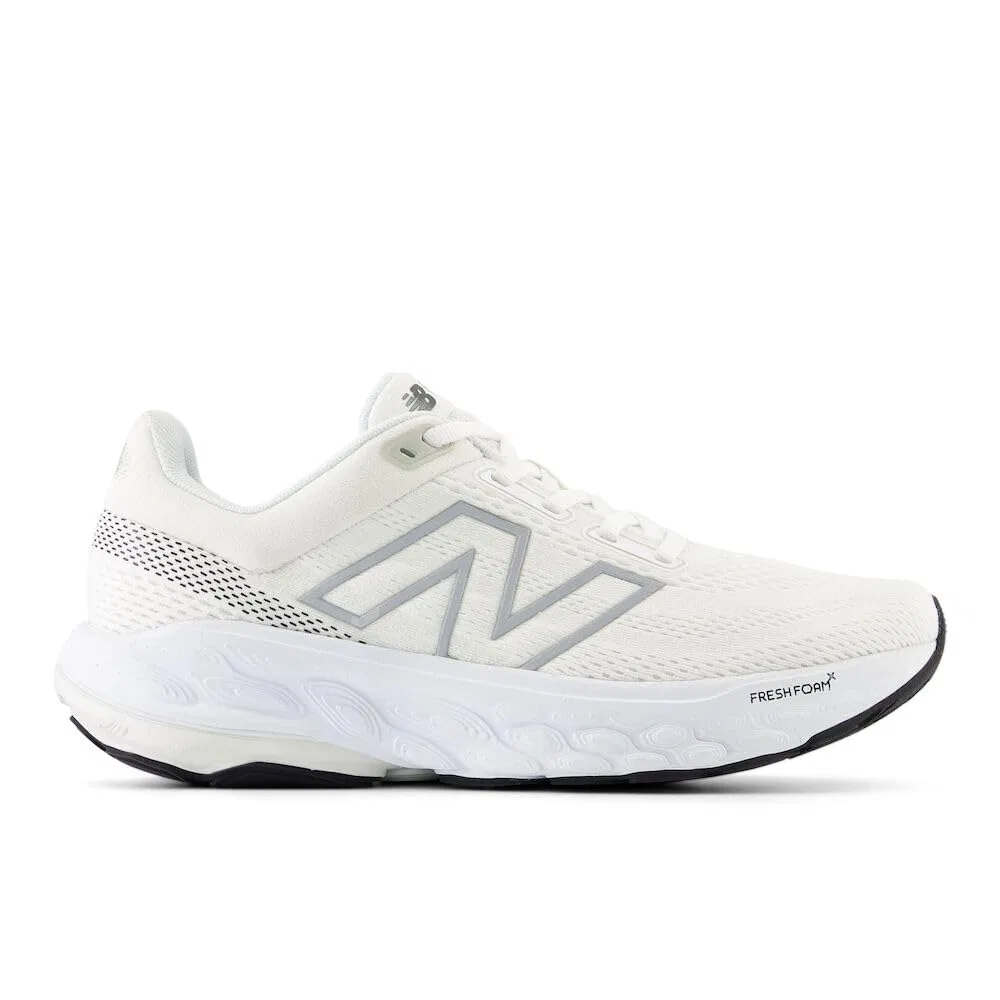 Детские беговые кроссовки для девочек с максимальной амортизацией New Balance Fresh Foam X 860 V14, White Sea Salt Black — фото 3