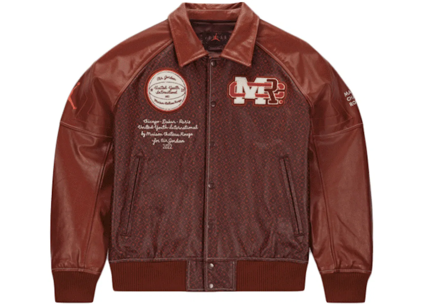 Мужская куртка с принтом Jordan x Maison Chateau Rouge Jacket, Brown