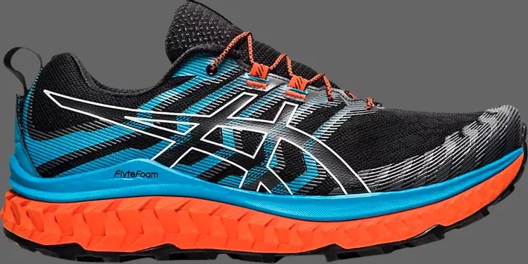 

Кроссовки trabuco max 'black digital aqua' Asics, черный