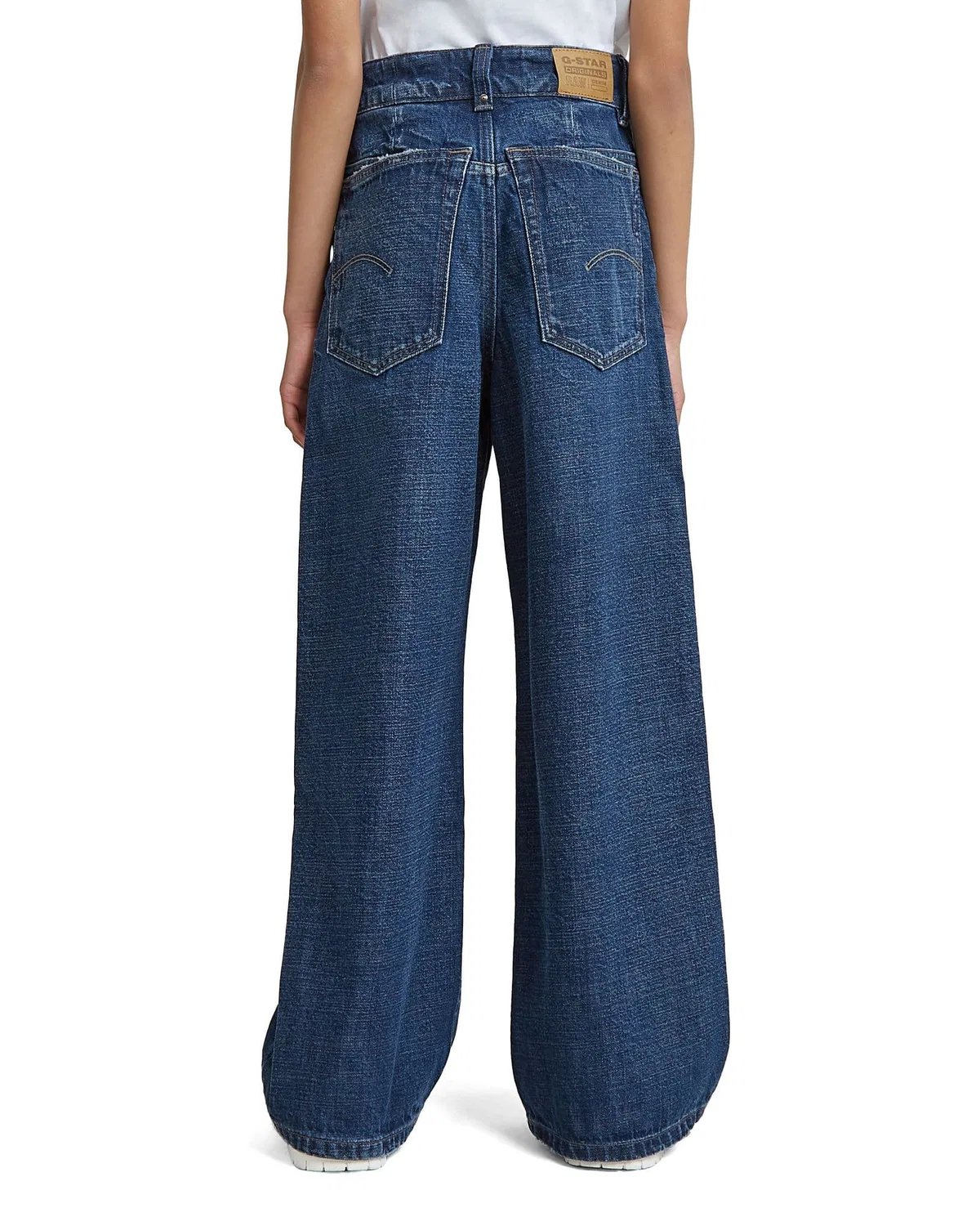 Джинсы свободные с высокой посадкой Girls Skater High Loose G-Star Raw, синий — фото 2