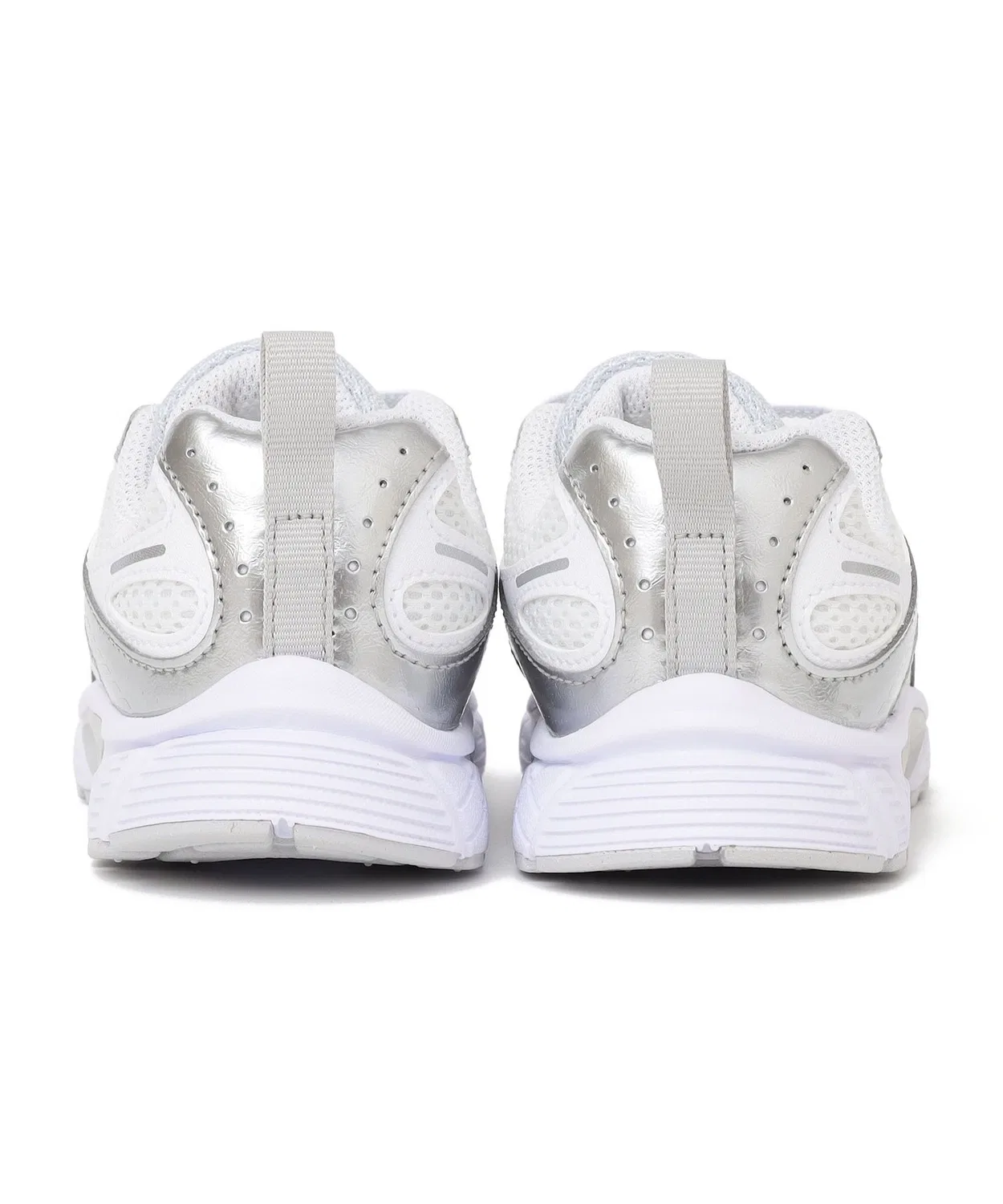 Детские кроссовки с эластичными шнурками V5 RNR PS NIKE, White/Pure Platinum/Metallic Silver — фото 4