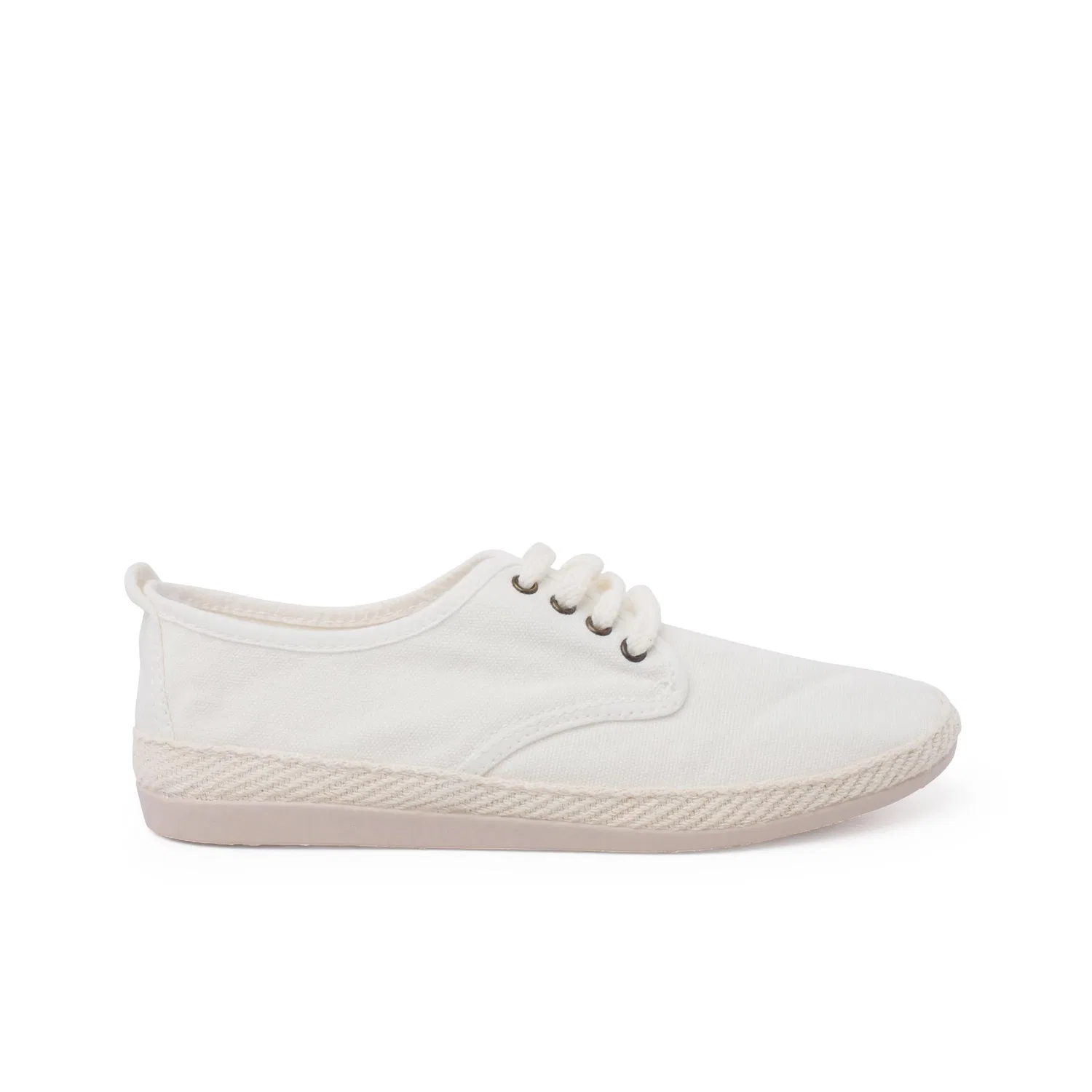 Детские кеды из парусины Pisamonas, White Jeans