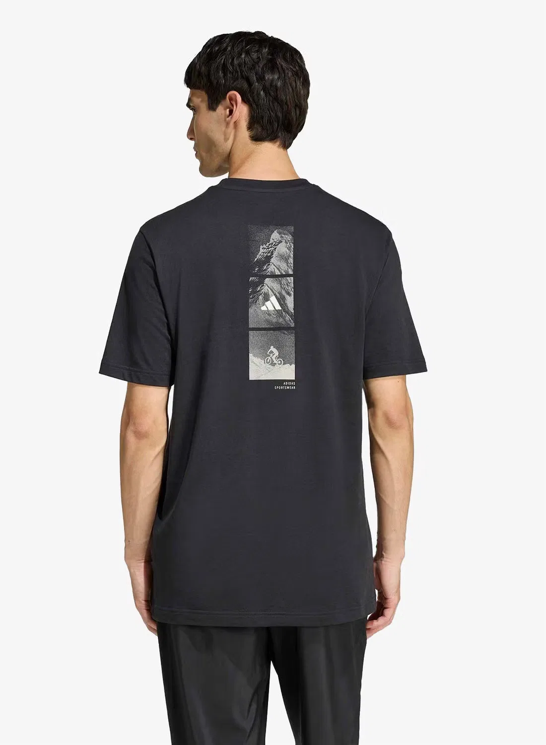Футболка с принтом Outdoor biking graphic Adidas, черный — фото 2
