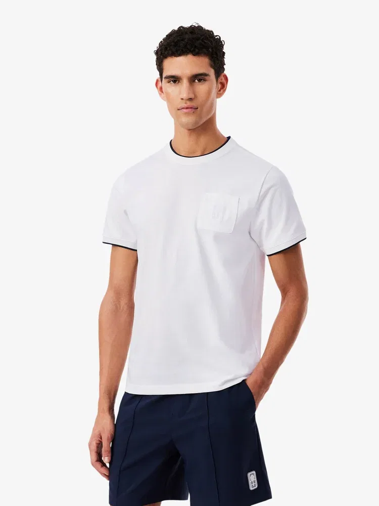 Футболка теннисная Heritage LACOSTE, White