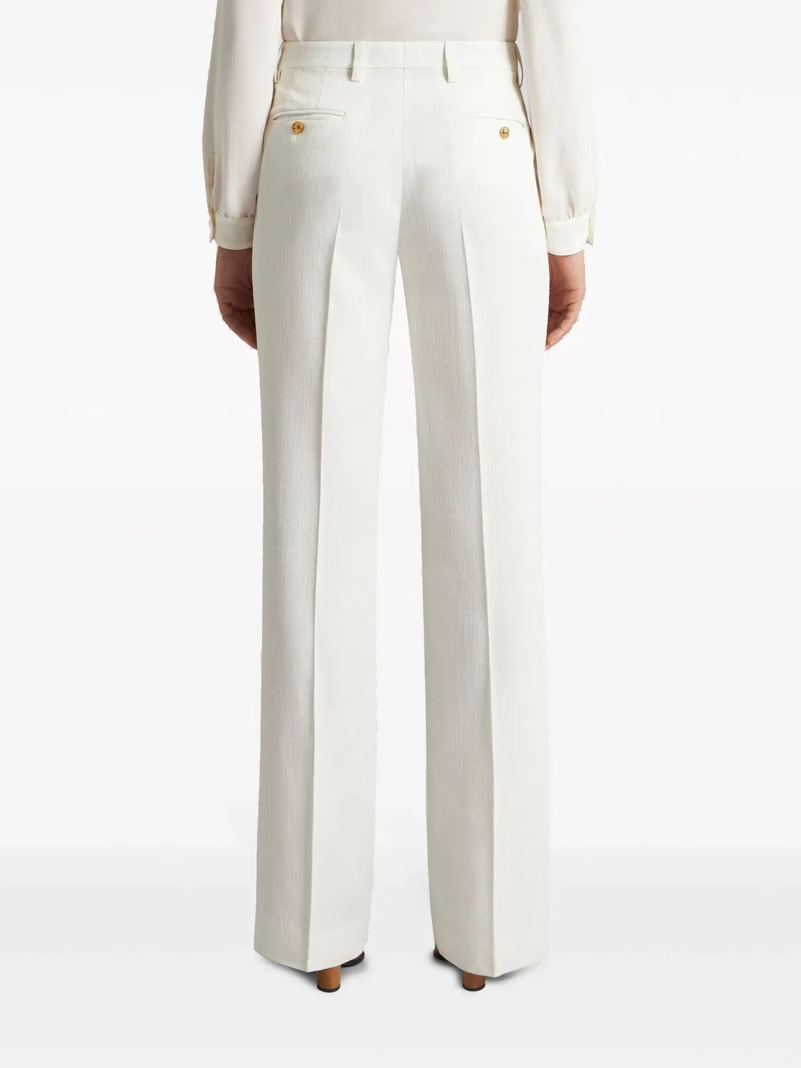 ETRO Т tailored trousers из слеб-текстуры — фото 2
