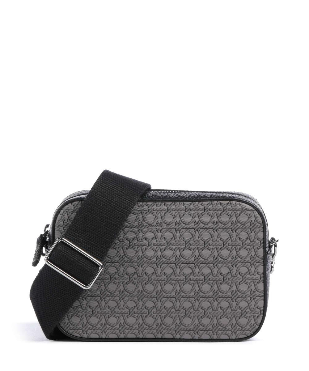 

Сумка через плечо Tebe Monogram из зерненой кожи, хлопок Coccinelle, серый