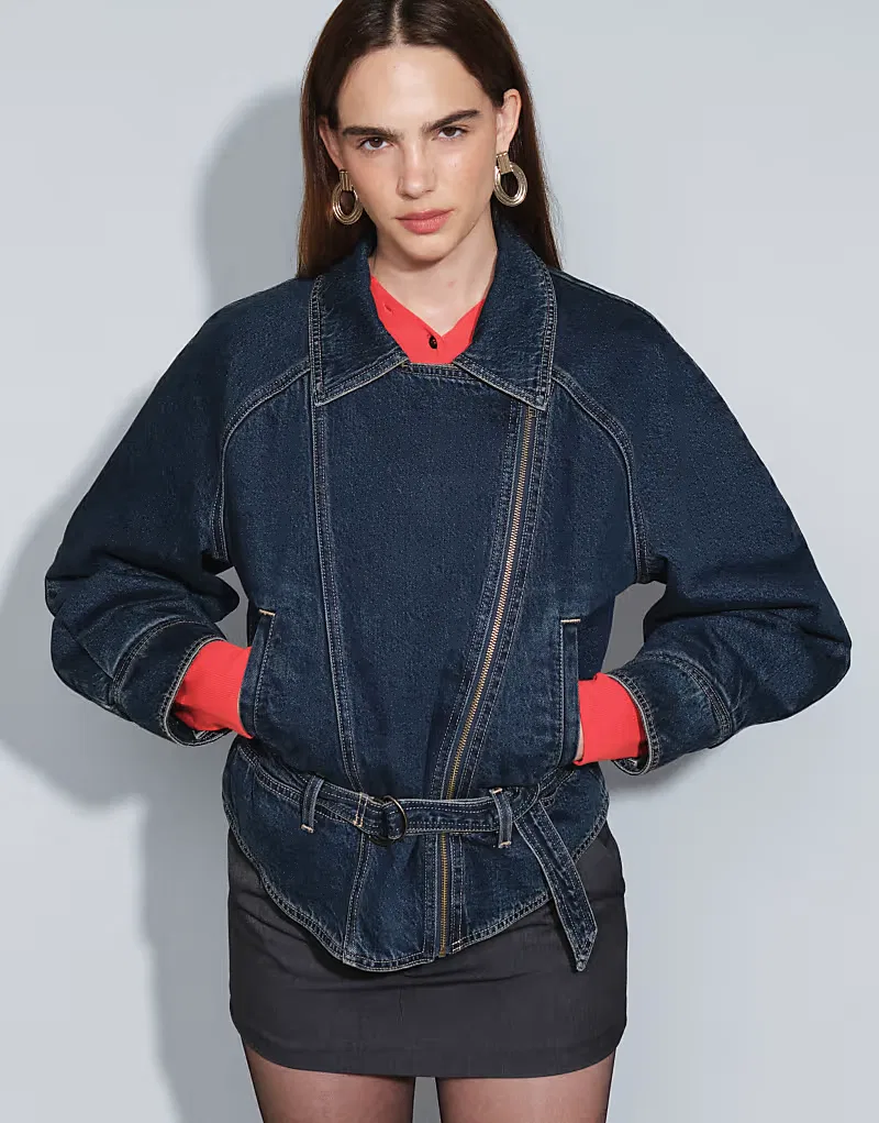 Джинсовая куртка-бомбер Levi's в стиле 80-х, темно-синий — фото 2