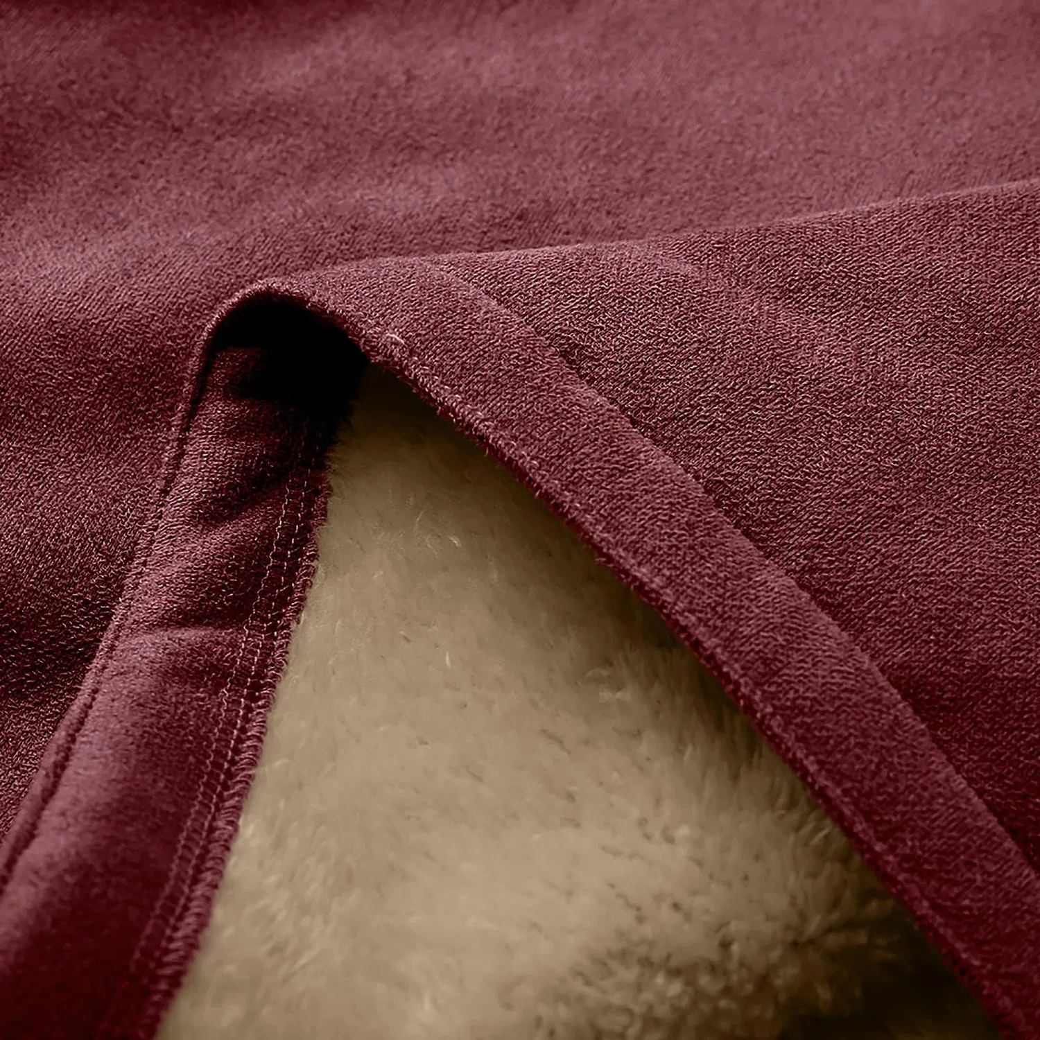 Женская куртка с капюшоном средней длины из флиса Falls Jacket, vino — фото 4