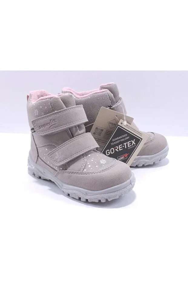 Детские ботинки для девочек водостойкие с принтом Superfit, Beige — фото 2