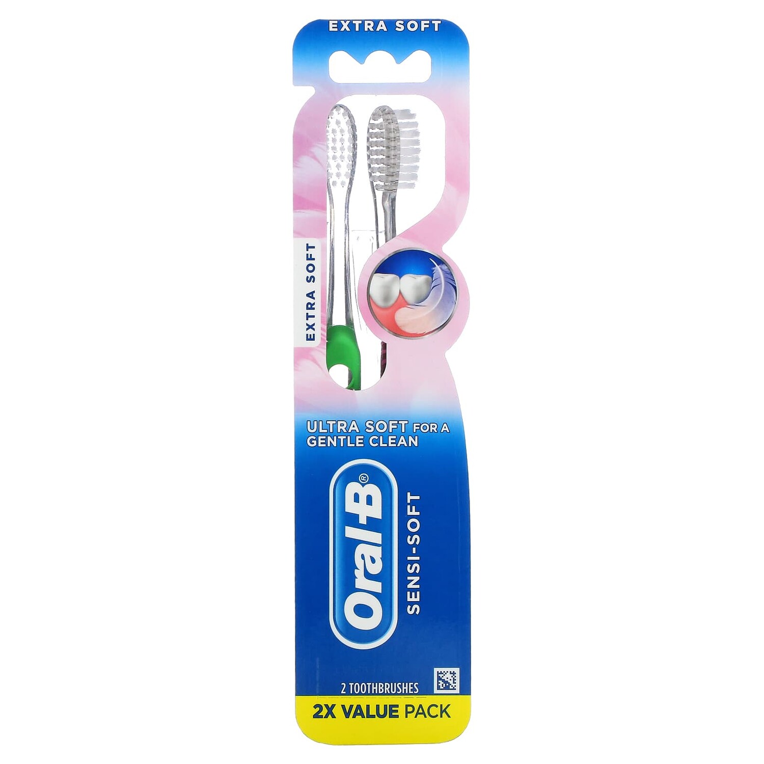 

Щетка Oral-B Sensi-Soft Extra-Soft, 2 зубные щетки