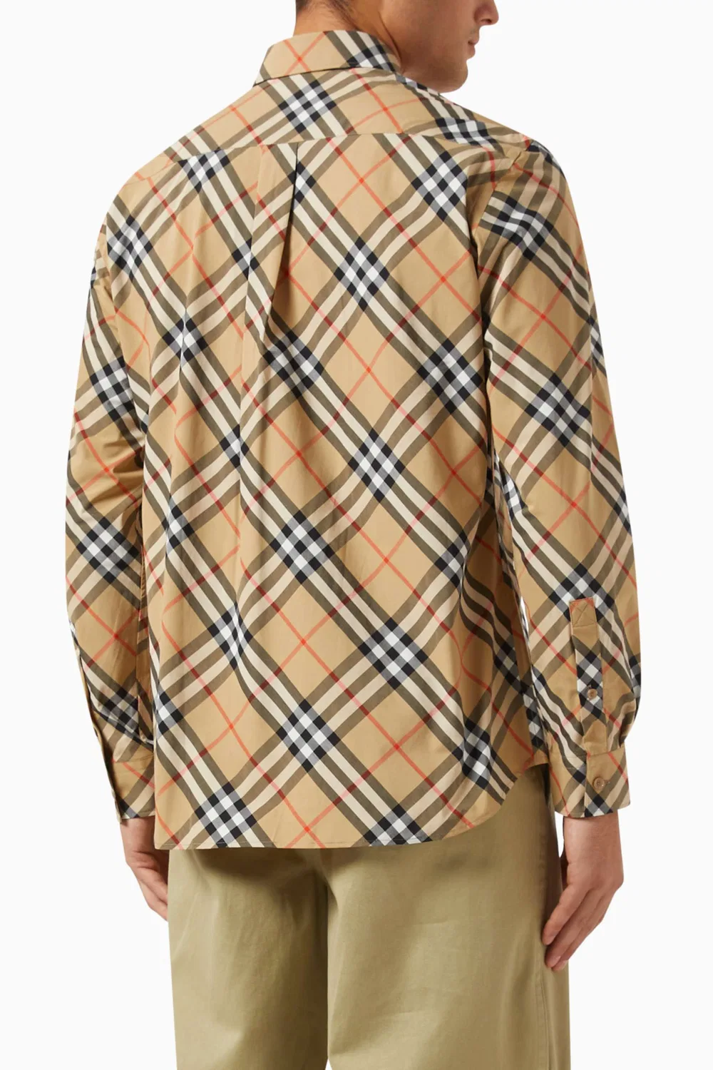 Рубашка хлопковая Signature Check Burberry — фото 3