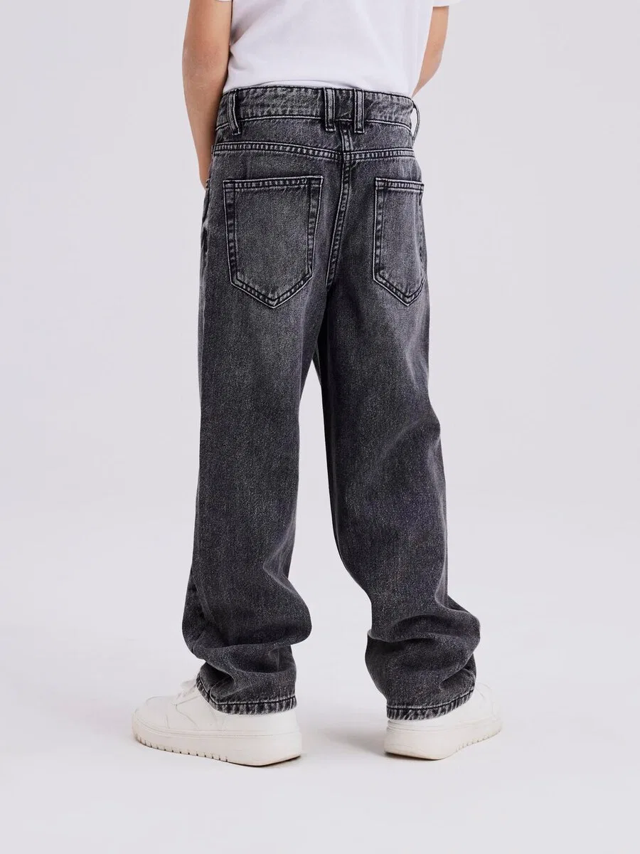 Джинсы NAME IT Regular Jeans 'Ryan' темно-серого цвета — фото 4