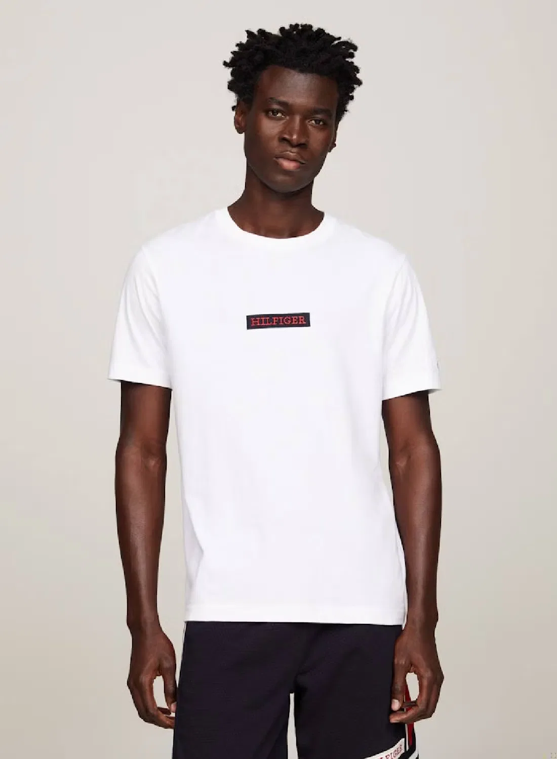 Футболка с патчем-логотипом Hilfiger Monotype Tommy Hilfiger, белая
