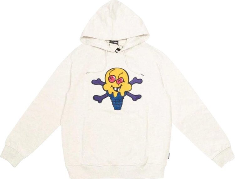 

Худи Icecream Avery Logo Patch Hoodie 'Light Heather Grey', серый