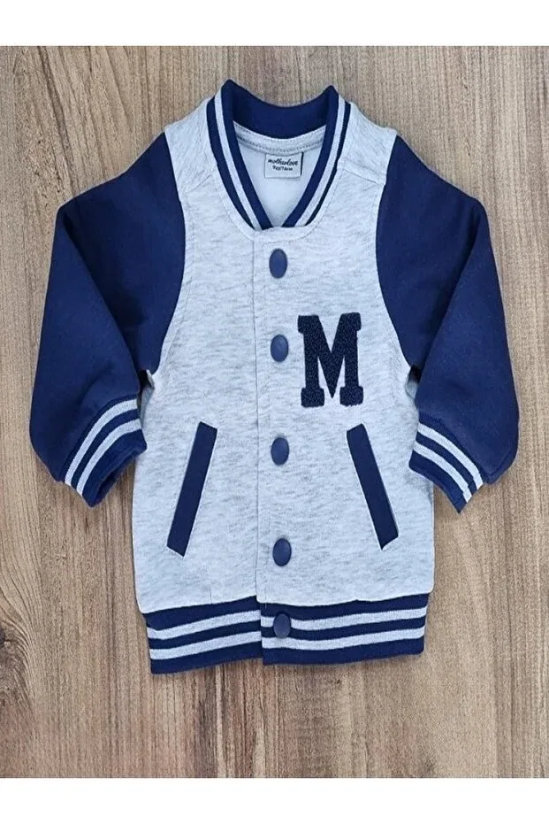 Детская куртка для девочек хлопковая College Patterned Blue Raised Mother Love, Blue