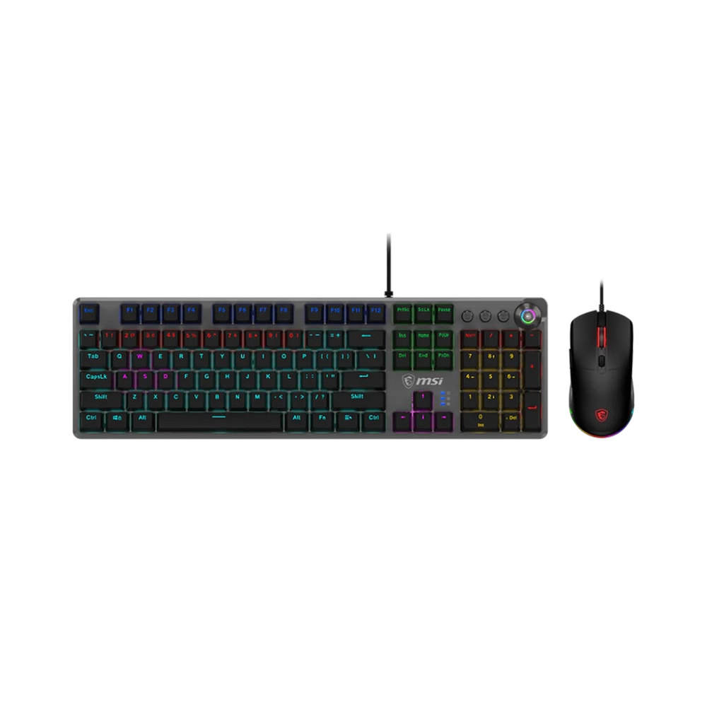 

Комплект периферии MSI FORGE GK310 Combo (клавиатура + мышь), черный