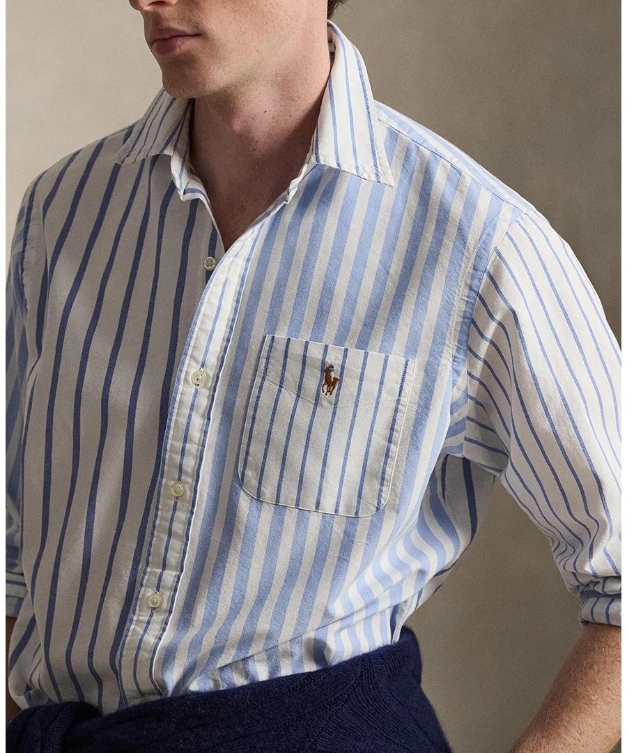 Мужская рубашка с длинным рукавом с принтом, модель Nautical Funshirt Polo Ralph Lauren, 7274 Nautical Funshirt — фото 3