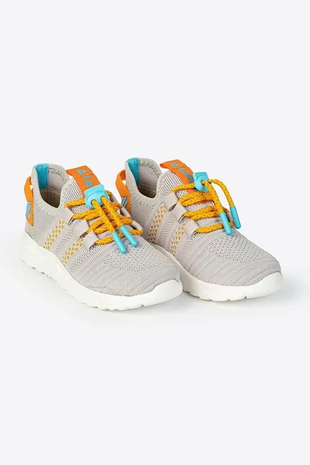 Детские кроссовки для девочек с принтом Letoon, Grey Orange