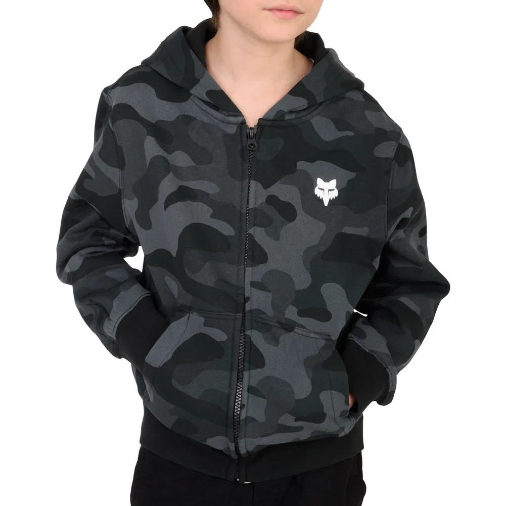Свитшот на молнии Fox Head Camo Fox Racing, черный камуфляжный