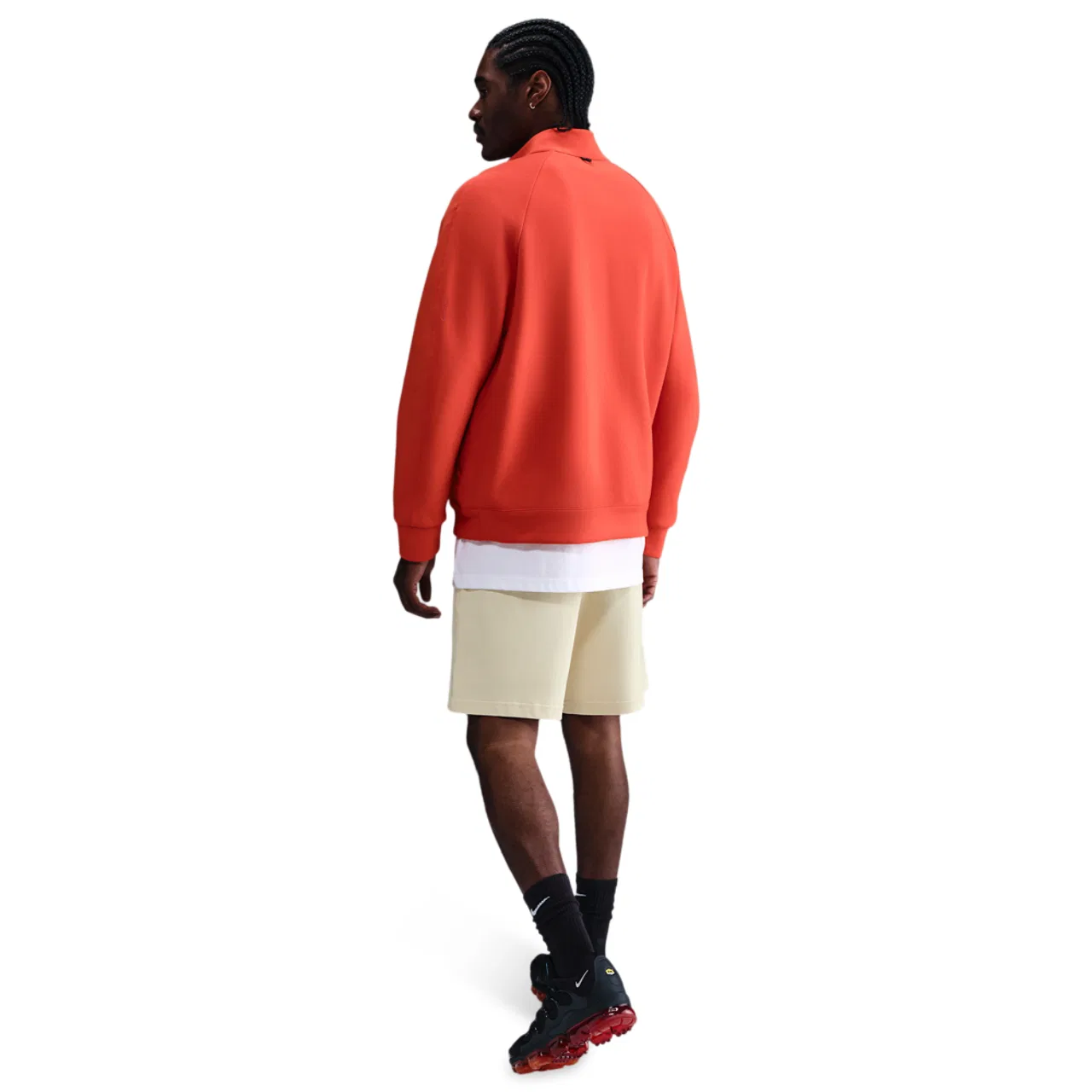Мужские шорты из хлопка Nike Club Knit, Lt Khaki/White — фото 4