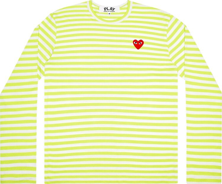 

Рубашка Comme des Garçons PLAY Pastelle Striped Long-Sleeve Shirt 'Green', зеленый