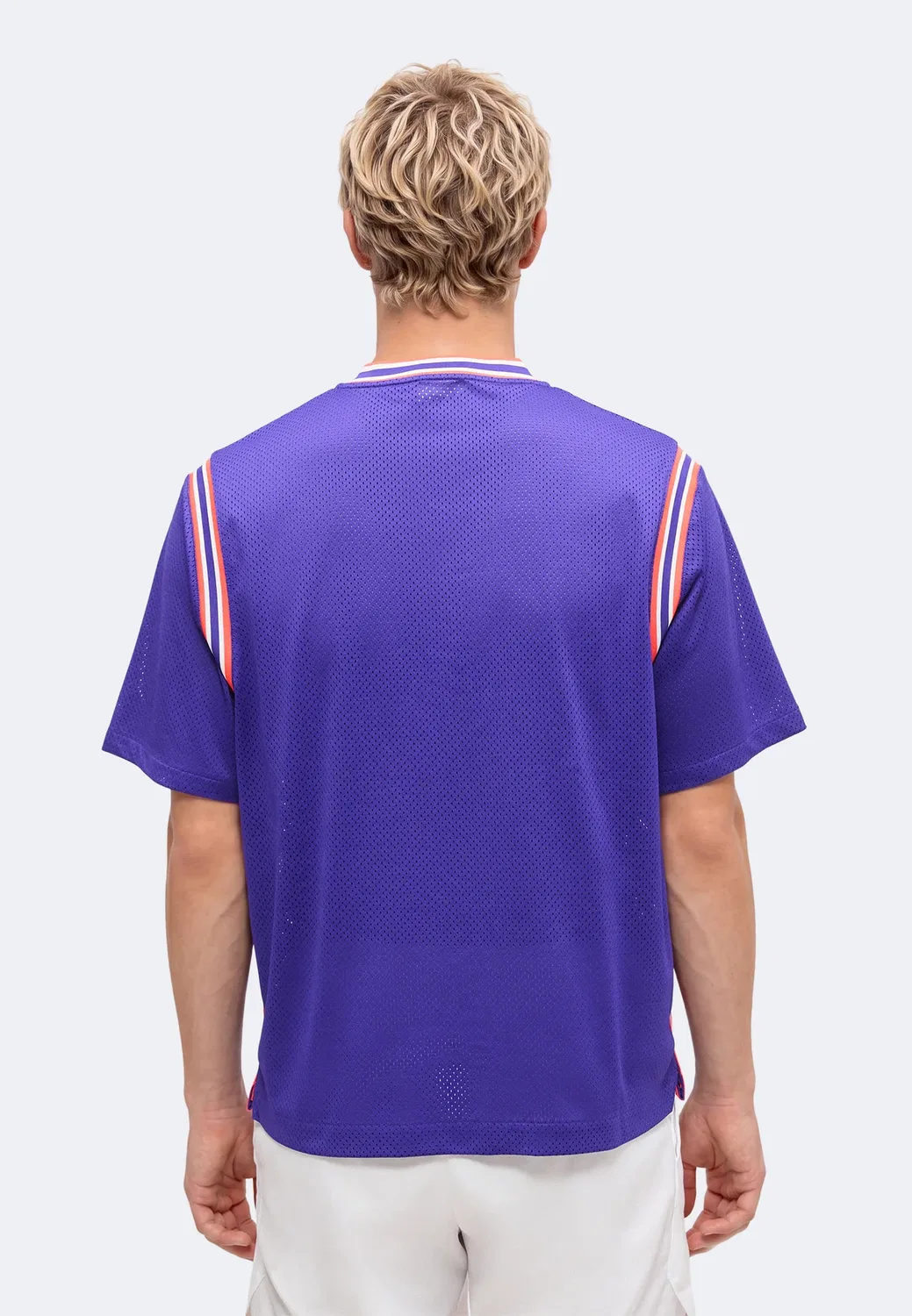 Slam up ny - shirt Nike Performance, Dark Concord/Bright Crimson — фото 3
