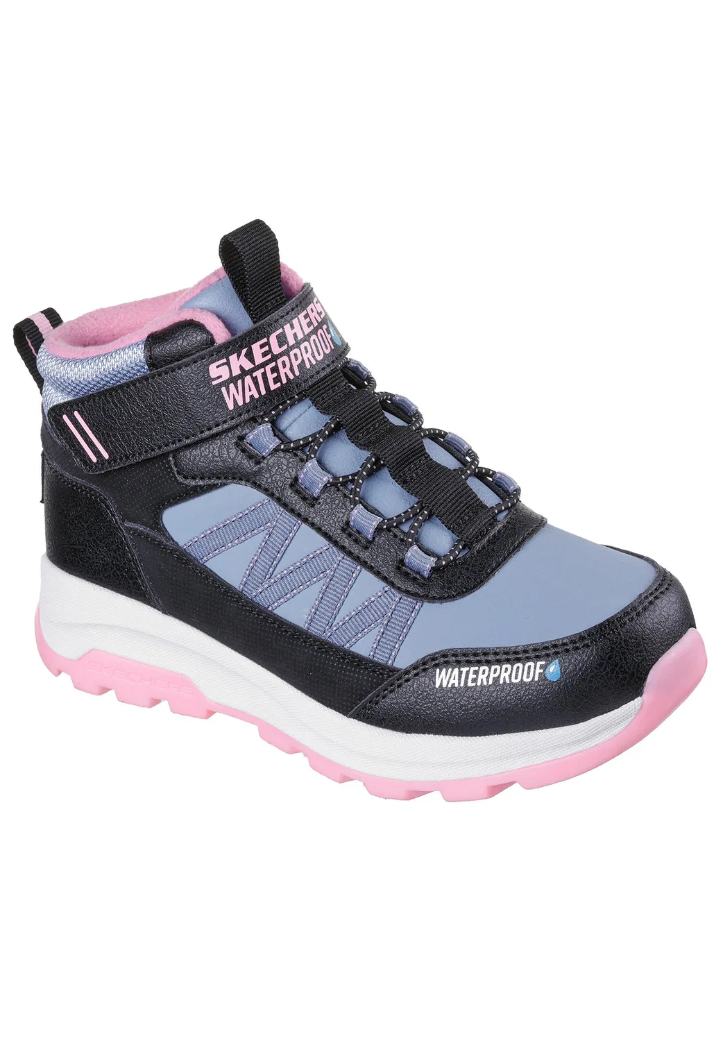 Детские зимние ботинки из синтетики и текстиля Skechers Storm Blazer-Arctic Mass, Bunt — фото 3