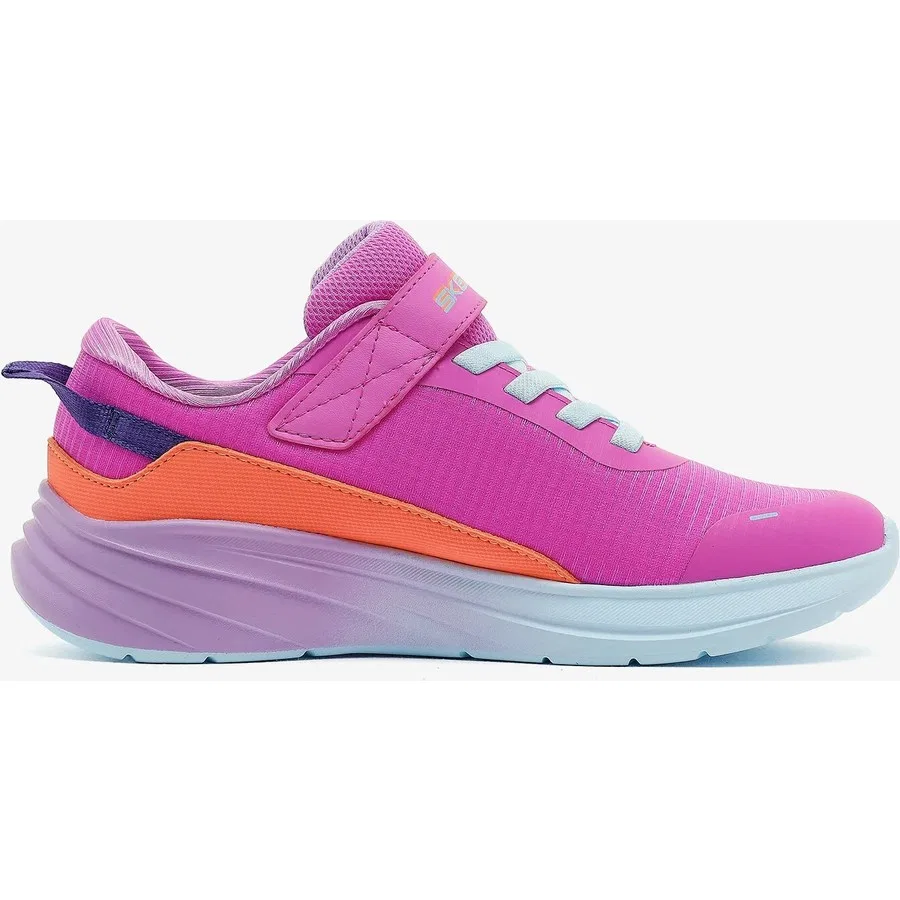 Кроссовки для девочек с амортизацией Skechers Wave 92 303571L Prmt, Черный — фото 2
