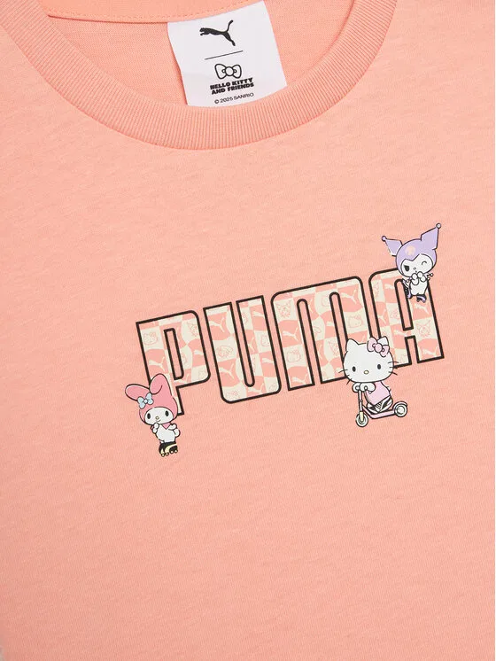 Футболка regular fit PUMA X Hello Kitty And Friends Puma, коралловый — фото 3